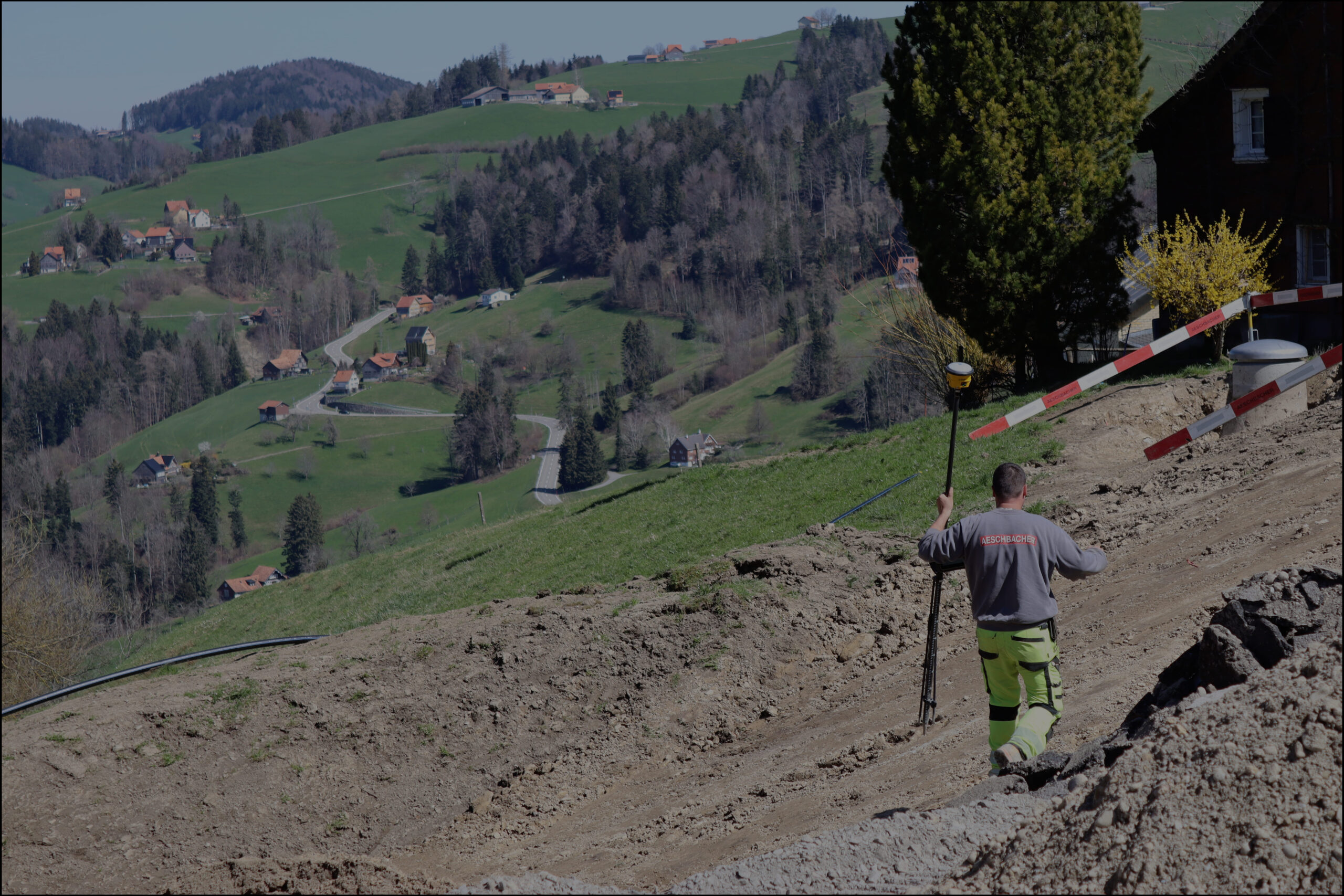 GPS-Empfänger von Trimble für Vermessungsarbeiten