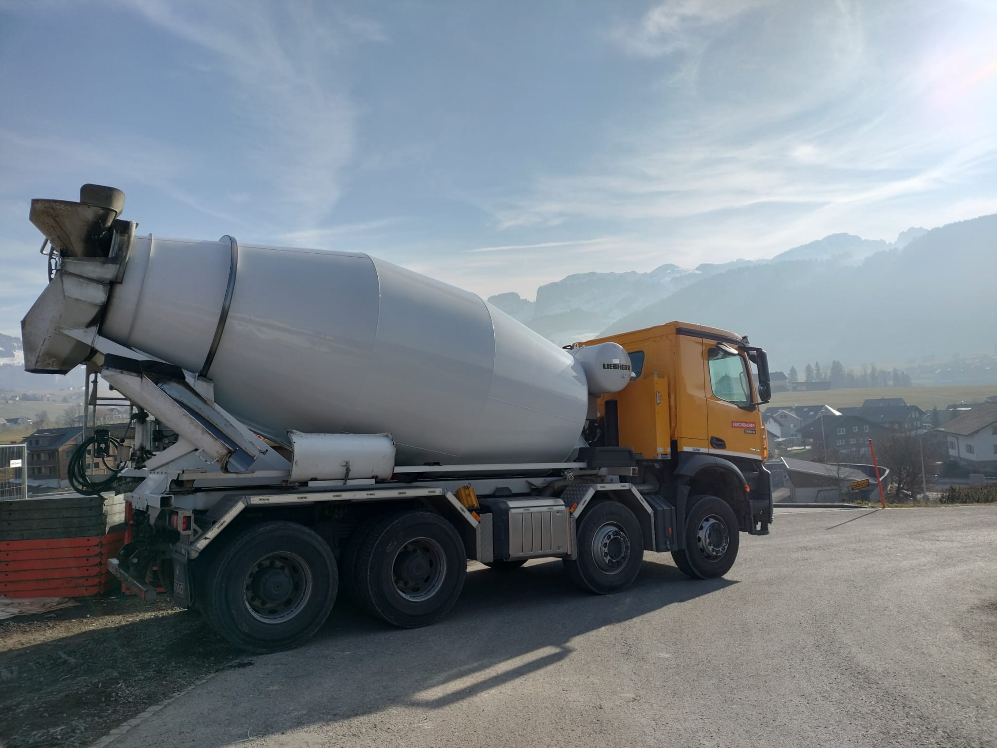 4-Achs Trommelmischer für Betontransporte, Mercede Arocs